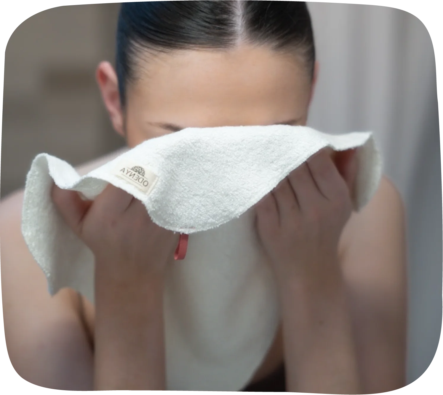 Serviette pour le visage